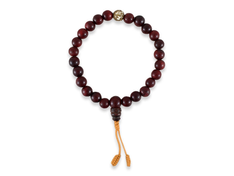 Hand-Mala Gebetskette - Rosenholz