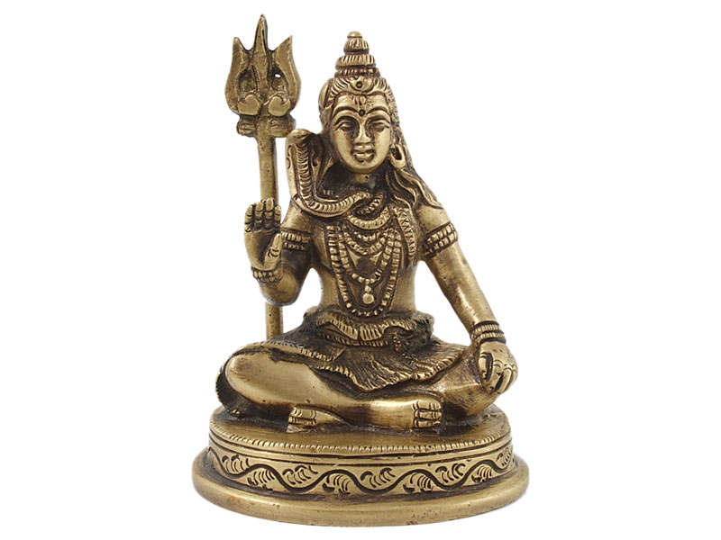 Shiva Statue Messing 10 cm