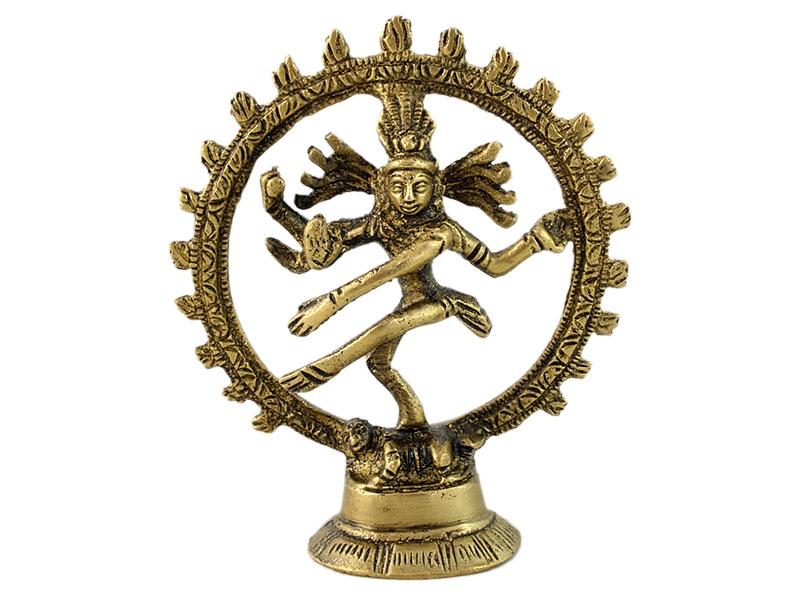 Shiva Nataraja - Messing Statue 10 cm