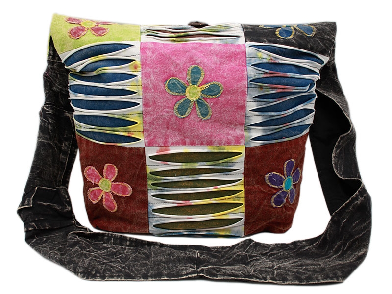 Patchwork Tasche Batik Bunt Flower Blumen