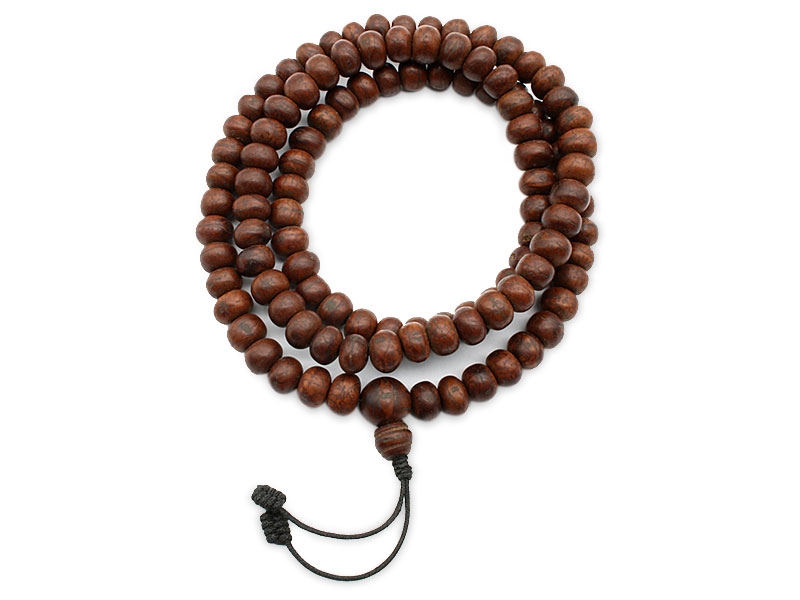 Tibetische Mala mit 108 braunen Bodhi Samen