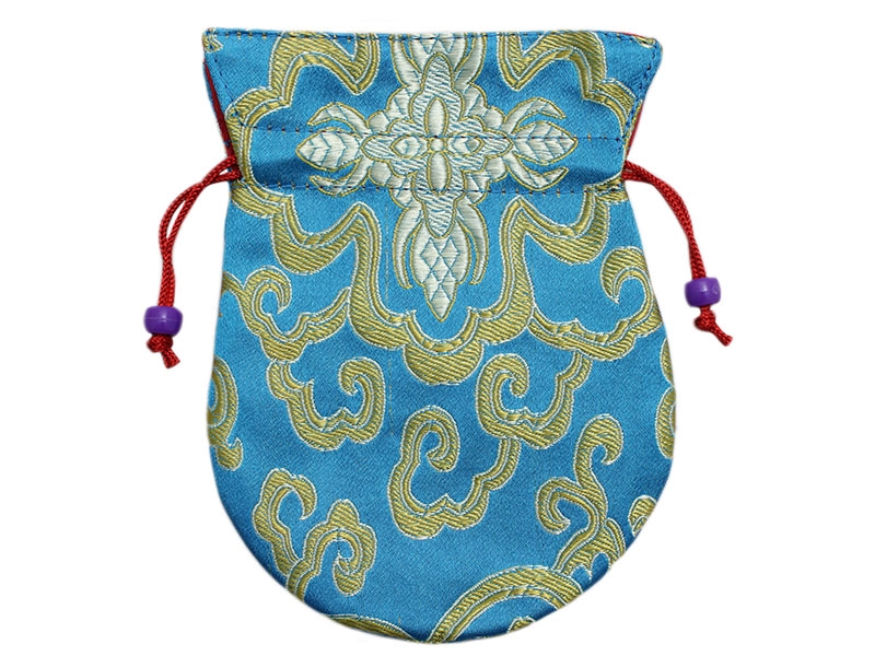 Thaily Mala Beutel Brokat Tasche hellblau 13,5 cm