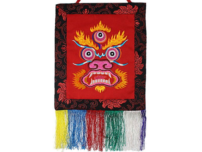 Tibetischer Wandbehang Red Mahakala