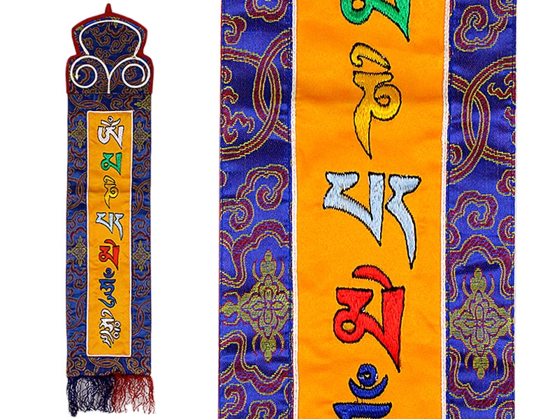 Tibetischer Wandbehang - Om Mani Padme Hum