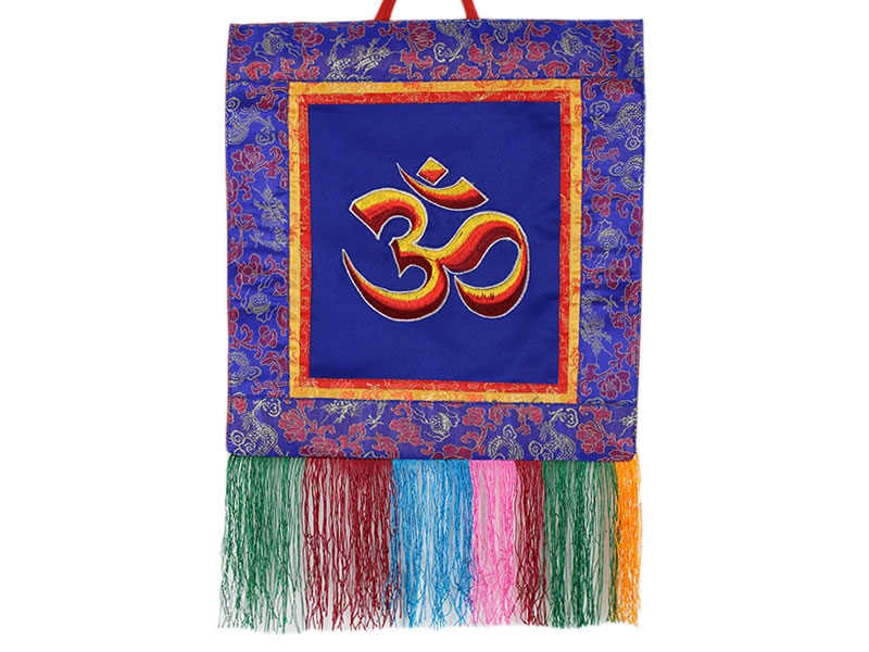 Tibetischer Wandbehang - Om Symbol