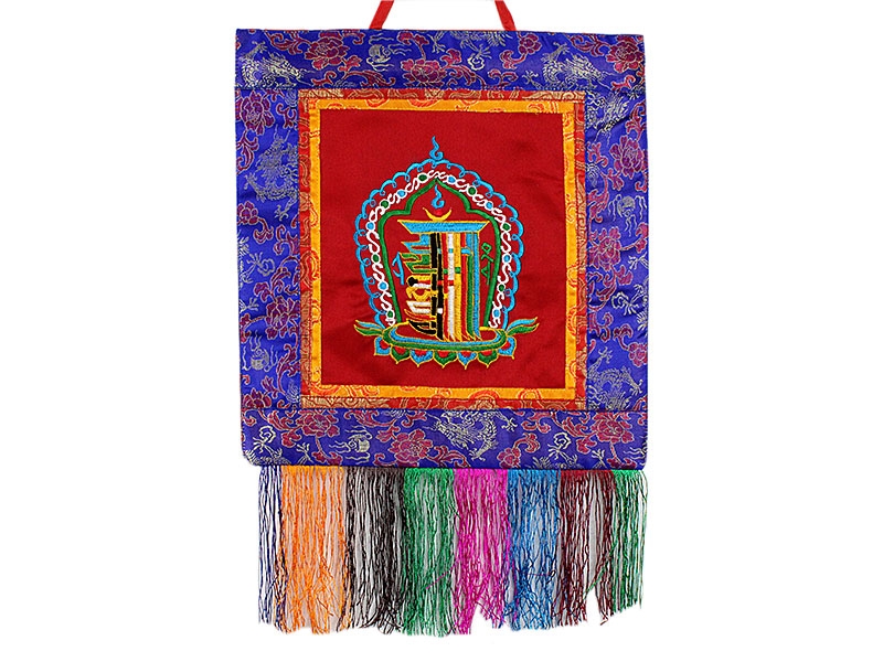 Tibetischer Wandbehang - Kalachakra rot