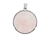 Om Anhänger mit Rosenquarz 3 cm