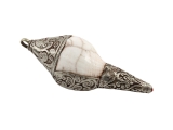 Tibetischer Muschelhorn Dung-Dkar Anhänger