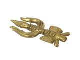 Dreizack Trishul Anhänger Messing