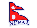 Aufkleber Sticker Fahne Nepal Flagge rechts-wehend
