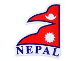 Aufkleber Sticker Fahne Nepal Flagge links-wehend
