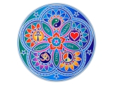 Aufkleber Fensteraufkleber Mandala Lebende Energie