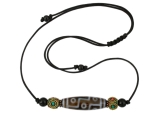 Tibetische Kette mit neun Augen Dzi Stein Achat