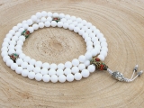 Tibetische Conch Shell Muschelschalen Mala 8 mm