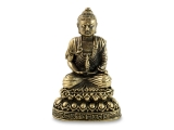 Kleine Buddha Statue mit Dhyana Mudra Messing 6 cm