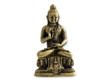 Kleine Buddha Statue Vitarka Mudra Messing 3 cm
