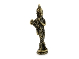 Mini Krishna Statue Figur stehend mit Föte 4 cm