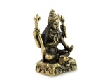 Mini Shiva Statue Figur sitzend auf Tigerfell 2,7 cm