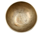 Gravierte Klangschale mit Saraswati Gravur