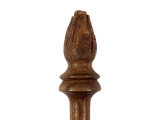 Holzklöppel mit Lederbezug Namaste-Schnitzerei Ø 2,5 cm