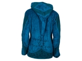 Zipfelmützen Jacke aus Samt blau