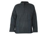 Kurta Hemd gestreift schwarz