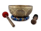 Klangschalen Set Chenrezig Buddha Gravur