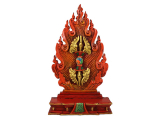 Tibet Dorje Skulptur Holz geschnitzt