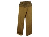 Thai Fischerhose Wickelhose mit Om Mani Mantra braun