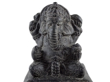 Räuchergefäß Ganesha aus Beton in antik schwarz