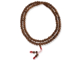Rudraksha Mala Gebetskette geschliffen poliert 10 - 11 mm