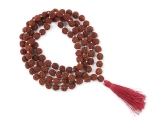 Rudraksha Mala Gebetskette einzeln geknotet 8 mm