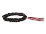 Dunkle Rudraksha Mala Gebetskette 10-11 mm
