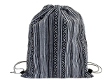 Turnbeutel Rucksack schwarz weiß gestreift