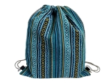 Turnbeutel Rucksack blau gestreift