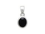 Edelstein Anhänger Onyx oval 925er Silber