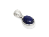 Edelstein Anhänger Lapislazuli oval 925er Silber