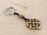 Schlüsselanhänger - Unendlicher Knoten braun