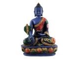 Medizin Buddha Statue handbemalt 13,5 cm