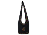 Goa Psytrance Tasche bestickt Spirale schwarz