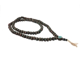 Mala Gebetskette - Knochen mit Inlay dunkelbraun
