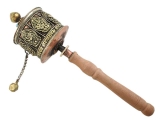 Tibetische Gebetsmühle Glückssymbole 34 cm