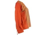 Hippie Goa Shirt Tunika Bluse orange gestreift