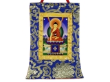 Kleine buddhistische Thangkas mit Buddha Bilder