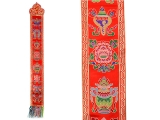 Tibetischer Wandbehang - Glückssymbole rot