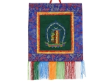 Tibetischer Wandbehang - Kalachakra grün