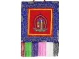 Tibetischer Wandbehang - Kalachakra rot