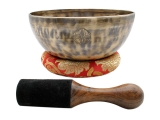 Mond Klangschalen Set mit Ringkissen und Klöppel